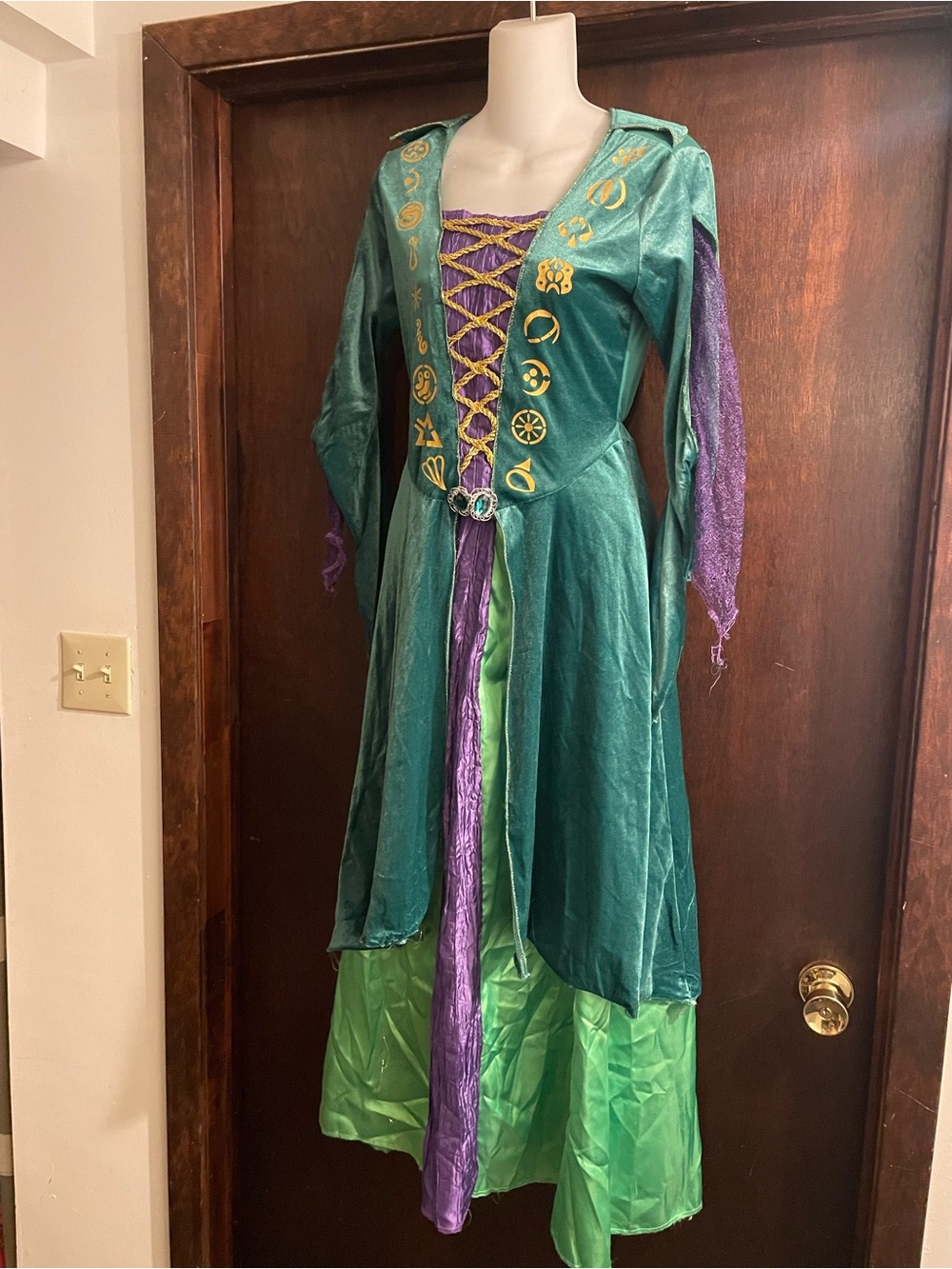 Hocus Pocus Women's size Small Winnie Sanderson Costume Green Dress Halloween